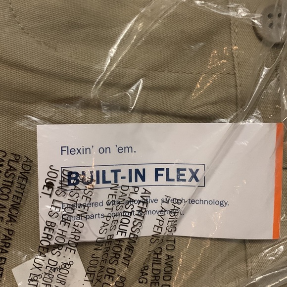 Set of 2 NWT Boys Khaki Pants Size 7 Uniform reinforced knee - Picture 4 of 6